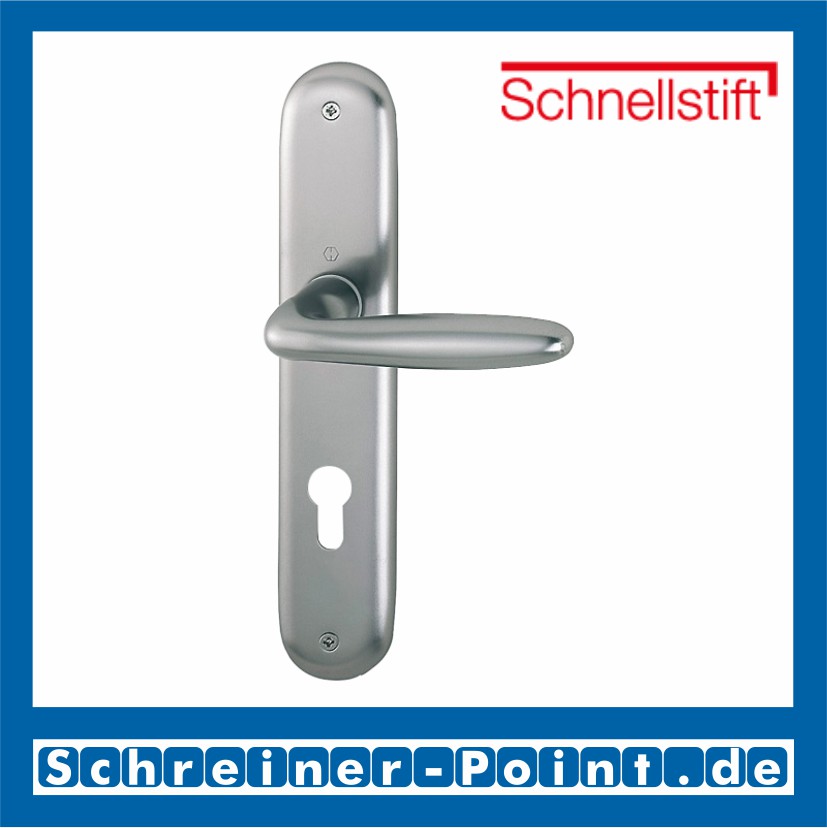 Hoppe Verona Aluminium Langschildgarnitur F9 Stahlfarben 1510/273P, 2962991, 2131397, 2963003, 2963011, 2131451, 2806614